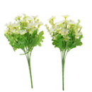 2 Pieces Artificial Flower Daisy Bouquet Home Wedding Garden Decor White