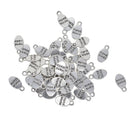 50 Pieces Alloy Oval "Hand Made" Pendant Charms Jewelry Making Findings Tag for DIY Necklace Bracelet Earrings Hair Accessories