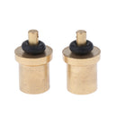 2pcs Copper Refill Adapter with Seal Ring for Outdoor Camping Stove Cylinder Tank Gas Bottle