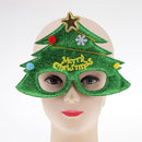 Glitter Green Christmas Tree Sunglasses Novelty Xmas Glasses Party Eyewear Decorations