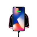 Qi Fast Wireless Charging Pad Mat Plate (NO AC Adapter) for Galaxy Note 8 S8 S8 Plus S7 Edge S7 S6 Edge Plus Note 5, Standard Charge for iPhone X iPhone 8 iPhone 8 Plus, Pink