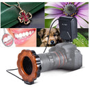 SL-102 LED Macro Ring Flash Light Lamp Adapter Mount and 8pcs Adapter Rings for Canon Nikon Olympus Camcorder