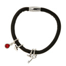 Magnetic DIY Charms Unisex PU Leather Bracelet Clasp Wrap Leather Bangle