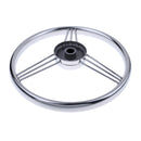 13'' Boat Marine Yacht Stainless Steering Wheel for Boat Marine Yacht - Silver