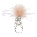 Retro Feather Flapper Headband 1920s Great Gatsby Woman Fascinator Headpiece