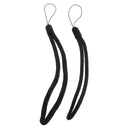2 Pcs Black Flashlight Lanyard Water Bottle Wrist Hand Rope Outdoor Camping