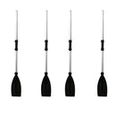 2 Pair 126cm Aluminum Detachable Afloat Oars Paddles for Inflatable Boat Kayak
