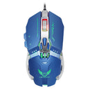 Adjustable 3200DPI Breathing LED Light Programming Gamer Mouse for PC Laptop Blue