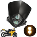 Universal Motorcycle Headlight For Enduro Cross Dirt Bike Streetfighter