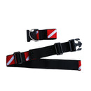 Tech/Free Dive Gear BCD Accessories -2 Inch Wide Diving Crotch Strap Webbing Belt with Quick Release Buckle