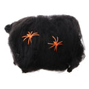 Spider Web Halloween Props Home Party Bar Decoration Stretchy Cobweb W/ 2 Spider