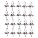 20 Pieces 925 Sterling Silver Pearl Bail Eye Pins Pendants Jewelry Findings 6mm