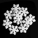 10 Pieces CHRISTMAS TREE FROZEN WHITE FOAM SNOWFLAKE HANGING DECORATION CRAFTS Festival Ornaments