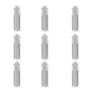 9 Pieces Anodised Aluminum Dart Flight Savers / Protectors - Silver