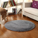 100cm Fluffy Rug Anti-Skid Shaggy Area Rug Bedroom Carpet Floor Mat Gray