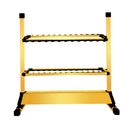 Portable Lightweight Aluminum Alloy 24 Fishing Rod Rack Holder Vertical Stand for Angler Boat Yacht