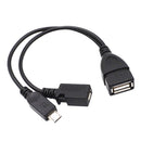 Micro USB Male To USB Female Host OTG Cable + Micro USB Adapter Y Splitter