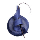Elegant Royal Blue Women Fascinator Hats Ladies Pillbox Hats Formal Tilt Party Race Derby Hat Wedding Headwear Hair Accessories