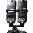 Dual Hot Shoe Flash Speedlite Bracket Splitter For Nikon DSLR Camera