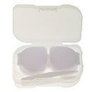 Set Of Plastic Stylish Compact Lens Tweezers + The Stick with Sucker + Contact Lens Case + Lens Solution Bottle Travel Accessory 6.5 x 4 cm