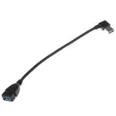 USB 3.0 Extension Cable Cord Male to Female Cable Charging Left 90 Degree 9inch