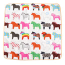 Non-slip Square Play Mat / Rug for Kids Baby Crawling Rugs Carpet Indoor Outdoor Play Tent Pad Soft & Thick - Horse Animal Pattern