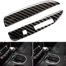 Carbon Fiber Car Inner Gear Panel Cover Stickers For Ford Mustang 2015-2017
