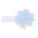 Cute Fashionable Baby Toddler Flower Lace Headband Headwear Hair Accessory Light Blue