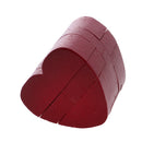 Wooden Intelligence Toy Kong Ming Lock Red Heart Puzzle 3D Brain Teaser Puzzle for Kids Children