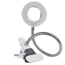 Salon Adjustable USB White LED Light Hollow Flexible Light With Clamp Holder For Eyebrow Tattoo Manicure Microblading Nail Art