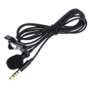Lavalier Microphone, 3.5mm Metal Plug Lapel Clip-on Omnidirectional Condenser Microphone for iPhone & Android Smartphones , Computer Black
