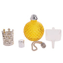 Vintage Crystal Perfume Fragrance Bottle Spray Atomizer Refillable Makeup Tools Kits Replacement Glass 100ml DIY Lady Gift Yellow