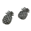 Vintage Novelty Tropical Fruit Summer Earrings Diamante Crystal Cute Hawaii Party Luau Ear Stud Women Ladies Earrings