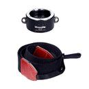 Dual Lens Fast Converter for Nikon F-mount Camera with Shoulder Strap - Black
