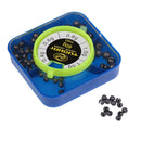 76Pcs/box Fishing Round Split Lead Sinkers Drop Weights 5 Different Sizes