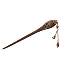 Vintage Style Shining Chinese Women Girls Hair Stick Headwear Hair Ornament Party Wedding Supplies Red