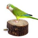 Durable Easy To Carry Wooden Parrot Cage Perch Stand Burlywood Dia. 3.54-3.94 Inch