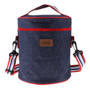 Woven Cool Bag Lunch Box School Office Picnic Insulated Thermal Cooler Totes 20x25cm
