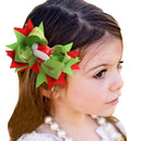 Xmas Hat Boutique Bow Ribbon Hair Bow Clips for Women Toddlers Kids Baby Girls