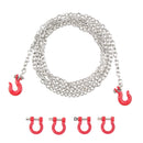 RC 1/10 Metal Front /Rear Bumper Hook Rescue Trailer Hook & Metal Tow Chain for Traxxas TRX-4 RC Crawler Car Parts