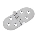 Folding Flush Strap Door Hinge for Marine Boat RV Caravan Hatch 7.3x3.7 cm