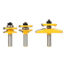 1/2 inch Woodworking Matched Tongue and Groove Router Bit Set Wood Milling Cutter