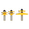1/2 inch Woodworking Matched Tongue and Groove Router Bit Set Wood Milling Cutter