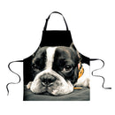 Women Men Fashionable Animal Cooking Craft Bar Adjustable Neck Strap Apron Waiter Chefs Kitchen Bib Sharpei Print Design