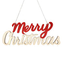 Merry Christmas Wooden Christmas Tree Ornament Home Door Hanging Decoration