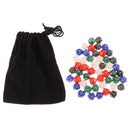 50 Pcs Polyhedral D20 Dice Set with Bag for Dungeons and Dragons RPG MTG Board Games