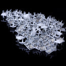 Steel Pyramid Studs Rivets Spot Spikes Jackets Jeans Belts Handbags Shoes DIY Craft Supplies White Pack OF 100PCS 9 x 9 x 7mm