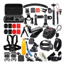 51 in 1 Acessories Kit Floating Sponge/Suction Cup Mount/Strap Mount/Tripod/Lens Cap/Bicycle Handlebar Mount + Three-Way Adjusting Arm More