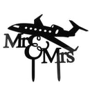 Romantic Mr Mrs Acrylic Cake Toppers Wedding Birthday Party Cake Decoration