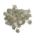 50pcs Tibetan Silver Cute Puppy Paw Print Charms Dangle Pendant DIY Craft